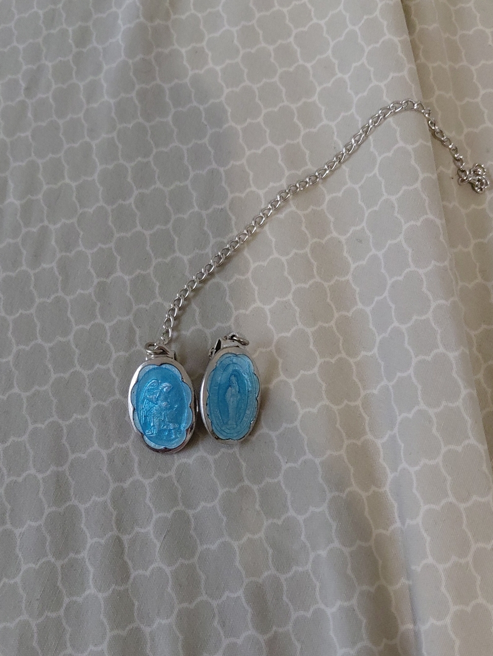 Vintage 2 Virgin Mary Pendants